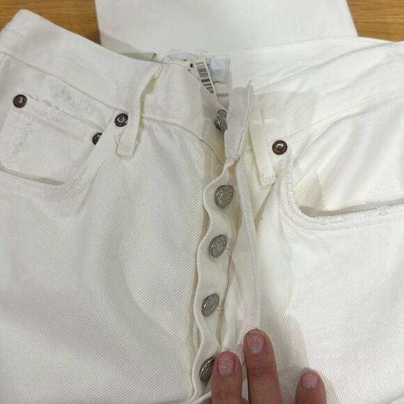 NWT AGOLDE Mia Mid Rise Straight in Element - Picture 7 of 11